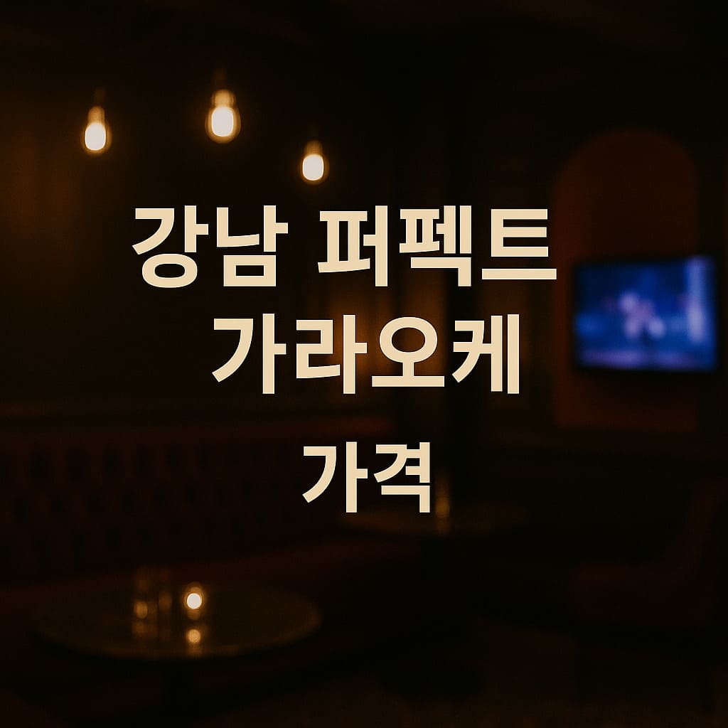 강남 퍼펙트 가라오케 가격